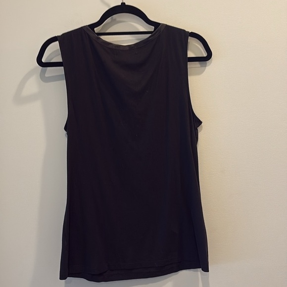 Banana Republic- Women's Black Sleeveless Top.  Luxe touch. Size large - Picture 5 of 8